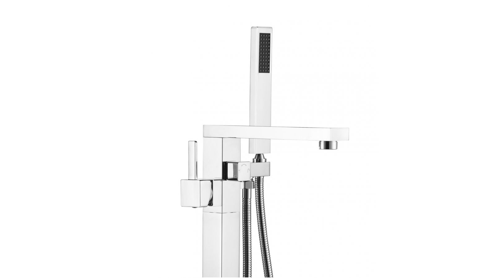 Navona Floor Mounted Tub Filler Faucet with Hand Shower